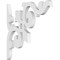 Ekena Millwork Whitman Architectural Grade PVC Bracket, 5/8"W X 8"D X 8"H BKTP01X08X08WH - alternate 1